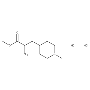 Methyl 2-amino-3-(1-methylpiperidin-4-yl)propanoate;dihydrochloride结构式