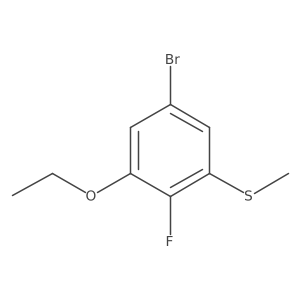 (5-Bromo-3-ethoxy-2-fluorophenyl)(methyl)sulfane结构式