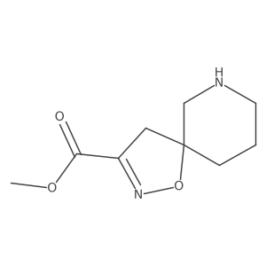 Methyl 1-oxa-2,7-diazaspiro[4.5]dec-2-ene-3-carboxylate Structure