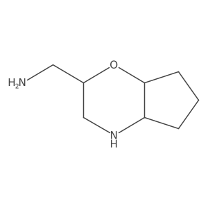 rac-1-[(2R,4aS,7aS)-octahydrocyclopenta[b][1,4]oxazin-2-yl]methanamine结构式