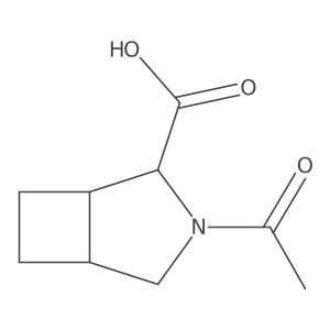 rac-(1R,2S,5S)-3-acetyl-3-azabicyclo[3.2.0]heptane-2-carboxylic acid结构式