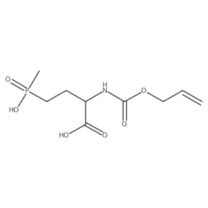 4-[Hydroxy(methyl)phosphoryl]-2-{[(prop-2-en-1-yloxy)carbonyl]amino}butanoic acid Structure