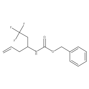 benzyl N-(1,1,1-trifluorohex-5-en-3-yl)carbamate结构式