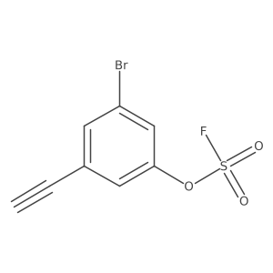 3-Bromo-5-ethynylphenyl sulfurofluoridate结构式