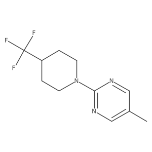5-Methyl-2-[4-(trifluoromethyl)piperidin-1-yl]pyrimidine Structure