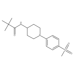 N-[1-(4-methanesulfonylphenyl)piperidin-4-yl]-2,2-dimethylpropanamide结构式