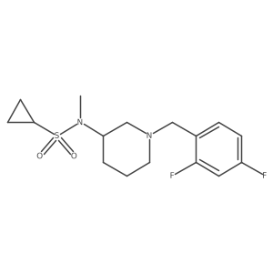 N-{1-[(2,4-difluorophenyl)methyl]piperidin-3-yl}-N-methylcyclopropanesulfonamide Structure