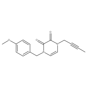 1-(But-2-yn-1-yl)-4-[(4-methoxyphenyl)methyl]-1,2,3,4-tetrahydropyrazine-2,3-dione结构式
