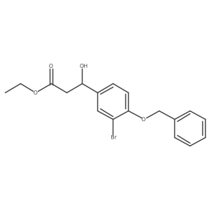 Ethyl 3-(4-(benzyloxy)-3-bromophenyl)-3-hydroxypropanoate Structure