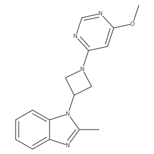 1-[1-(6-methoxypyrimidin-4-yl)azetidin-3-yl]-2-methyl-1H-1,3-benzodiazole Structure