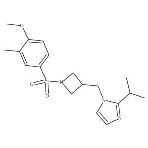 1-{[1-(4-methoxy-3-methylbenzenesulfonyl)azetidin-3-yl]methyl}-2-(propan-2-yl)-1H-imidazole Structure