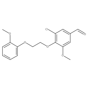 3-Chloro-5-methoxy-4-[2-(2-methoxyphenoxy)ethoxy]benzaldehyde Structure