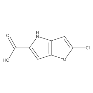 2-chloro-4H-furo[3,2-b]pyrrole-5-carboxylic acid Structure