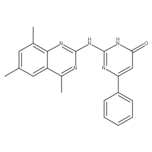 6-Phenyl-2-[(4,6,8-trimethyl-2-quinazolinyl)amino]-4-pyrimidinol Structure