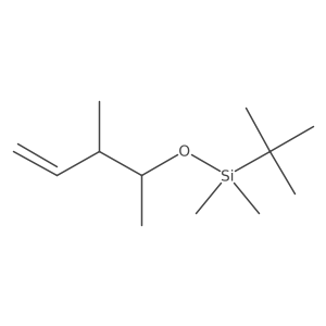 tert-butyl-dimethyl-[(2R,3S)-3-methylpent-4-en-2-yl]oxysilane结构式