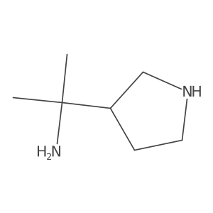 (R)-2-(pyrrolidin-3-yl)propan-2-amine结构式