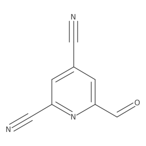 2,4-Pyridinedicarbonitrile, 6-formyl-结构式