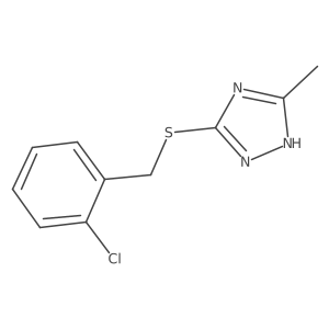 3-((2-chlorobenzyl)thio)-5-methyl-4H-1,2,4-triazole Structure