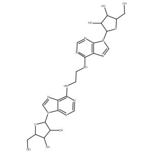 1,2-Di(adenosin-N(6)-yl)ethane Structure