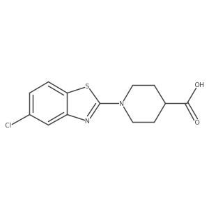 1-(5-Chlorobenzo[d]thiazol-2-yl)piperidine-4-carboxylic acid结构式