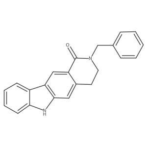 2,3,4,6-Tetrahydro-2-(phenylmethyl)-1H-pyrido[4,3-b]carbazol-1-one结构式