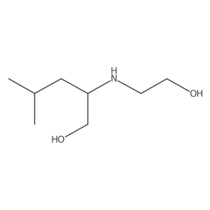 1-Pentanol, 2-[(2-hydroxyethyl)amino]-4-methyl-, (S)- Structure