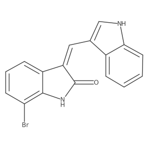 3-((1H-indol-3-yl)methylene)-7-bromoindolin-2-one结构式