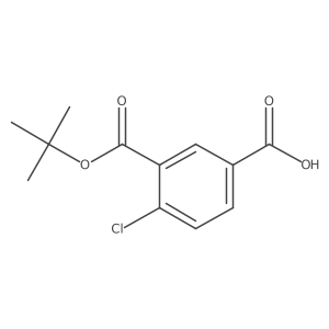 3-(Tert-butoxycarbonyl)-4-chlorobenzoic acid Structure