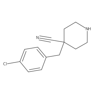 4-[(4-Chlorophenyl)methyl]-4-piperidinecarbonitrile结构式