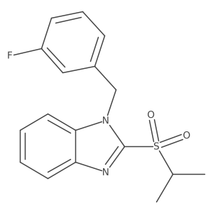 1-(3-fluorobenzyl)-2-(isopropylsulfonyl)-1H-benzo[d]imidazole Structure