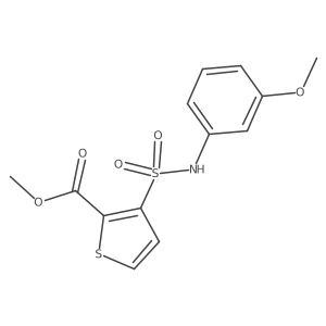 Methyl 3-[(3-methoxyphenyl)sulfamoyl]thiophene-2-carboxylate Structure
