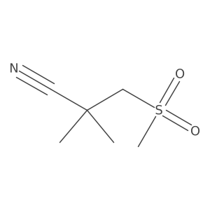 2,2-Dimethyl-3-methylsulfonylpropanenitrile结构式