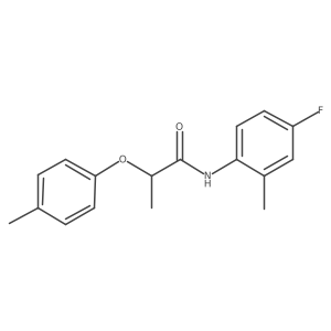 N-(4-fluoro-2-methylphenyl)-2-(4-methylphenoxy)propanamide Structure