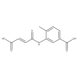 (E)-3-(3-carboxyacrylamido)-4-methylbenzoic acid结构式