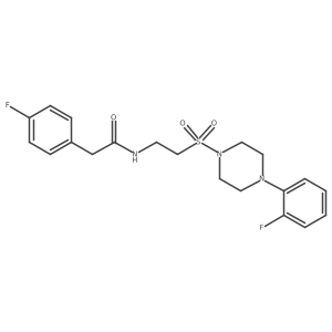 2-(4-fluorophenyl)-N-(2-((4-(2-fluorophenyl)piperazin-1-yl)sulfonyl)ethyl)acetamide Structure