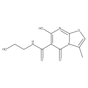 7-hydroxy-N-(2-hydroxyethyl)-3-methyl-5-oxo-5H-thiazolo[3,2-a]pyrimidine-6-carboxamide Structure