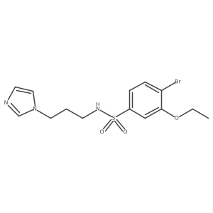 4-bromo-3-ethoxy-N-[3-(1H-imidazol-1-yl)propyl]benzenesulfonamide Structure