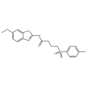 4-((4-fluorophenyl)sulfonyl)-N-(6-methoxybenzo[d]thiazol-2-yl)butanamide Structure
