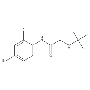 N-(4-bromo-2-fluorophenyl)-2-(tert-butylamino)acetamide Structure