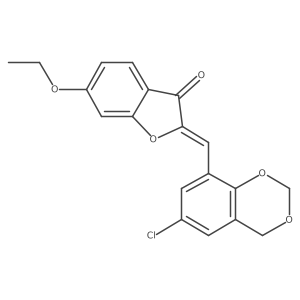 (Z)-2-((6-chloro-4H-benzo[d][1,3]dioxin-8-yl)methylene)-6-ethoxybenzofuran-3(2H)-one Structure