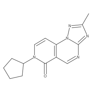 7-cyclopentyl-2-methylpyrido[3,4-e][1,2,4]triazolo[1,5-a]pyrimidin-6(7H)-one Structure