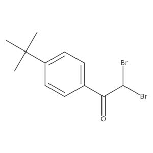 2,2-Dibromo-1-(4-tert-butylphenyl)ethanone Structure