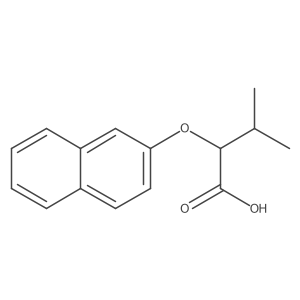 3-Methyl-2-(2-naphthalenyloxy)butanoic acid Structure