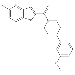 (4-(3-Methoxyphenyl)piperazin-1-yl)(5-methylfuro[3,2-b]pyridin-2-yl)methanone结构式