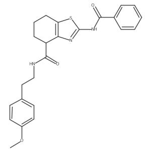 2-benzamido-N-(4-methoxyphenethyl)-4,5,6,7-tetrahydrobenzo[d]thiazole-4-carboxamide Structure