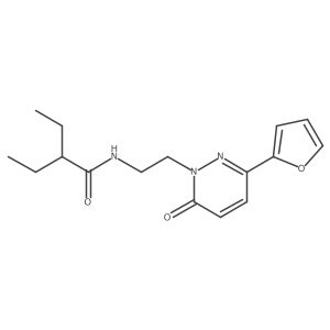 2-ethyl-N-(2-(3-(furan-2-yl)-6-oxopyridazin-1(6H)-yl)ethyl)butanamide Structure