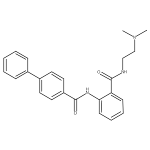 N-[2-({[2-(dimethylamino)ethyl]amino}carbonyl)phenyl][1,1'-biphenyl]-4-carboxamide结构式