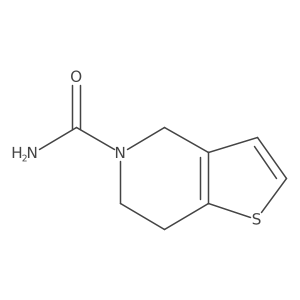 4H,5H,6H,7H-thieno[3,2-c]pyridine-5-carboxamide结构式