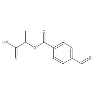 (1-Amino-1-oxopropan-2-yl) 4-formylbenzoate Structure