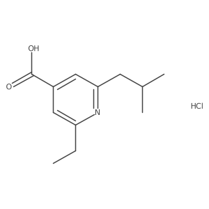 2-Ethyl-6-isobutyl-isonicotinic acid hydrochloride结构式